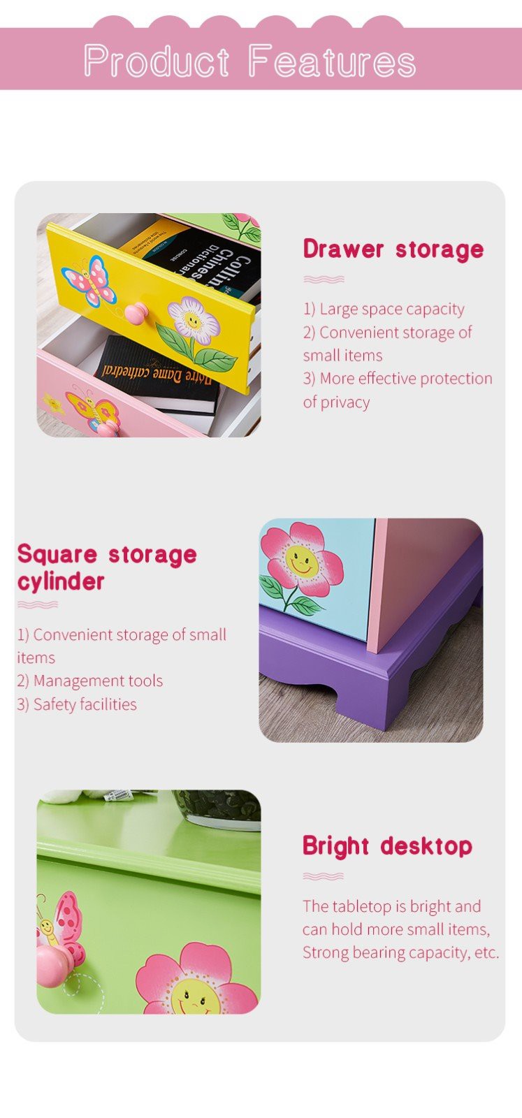 4 drawer Blue Kids Storage Organizer (1)